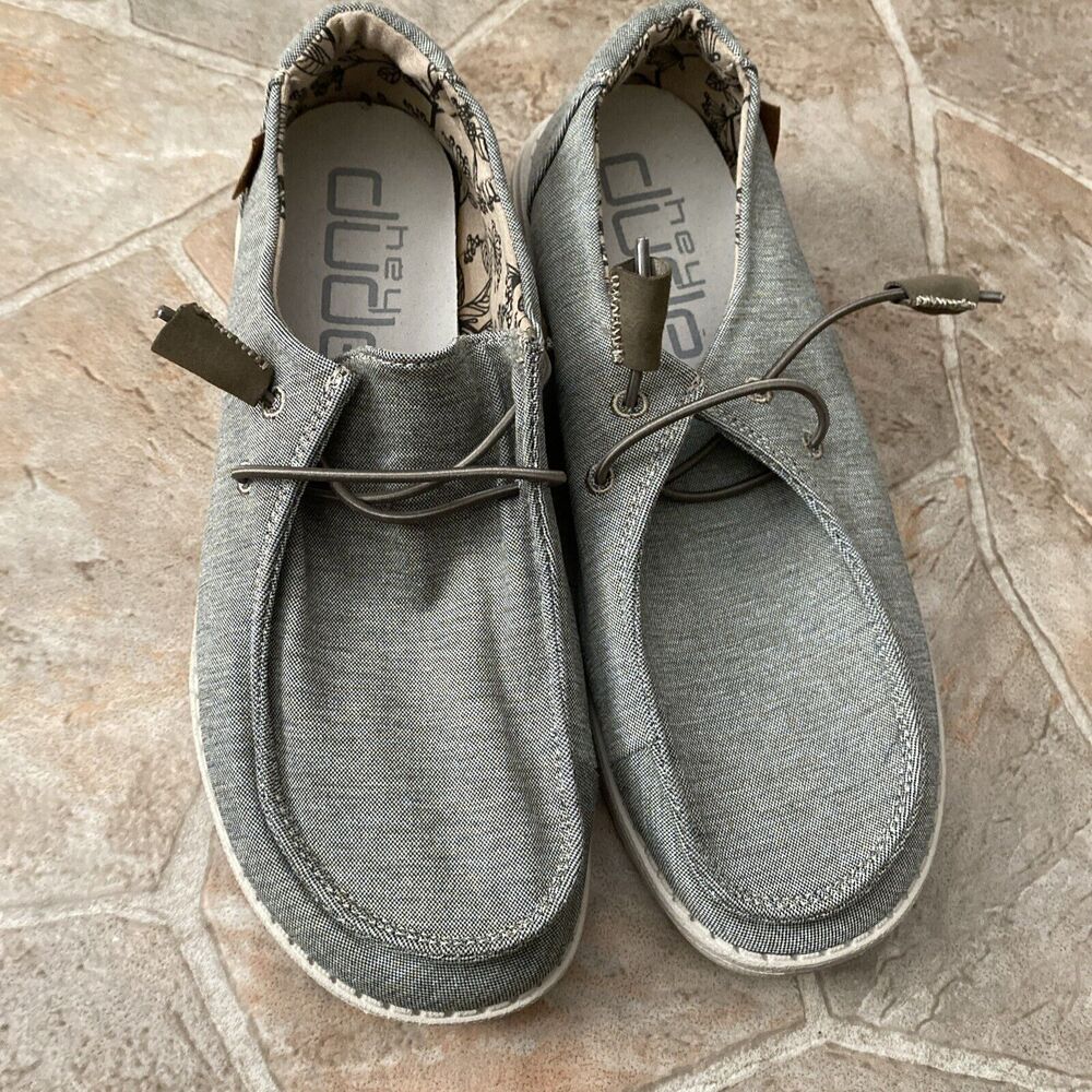 Hey Dude Women's Wendy Tie Shoes In Chambray Sage Size 8